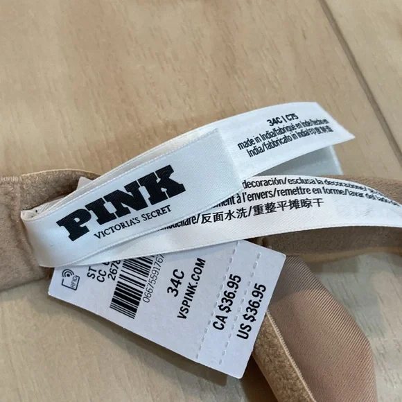 NWT VS PINK lightly lined T-shirt bra - Picture 7 of 11